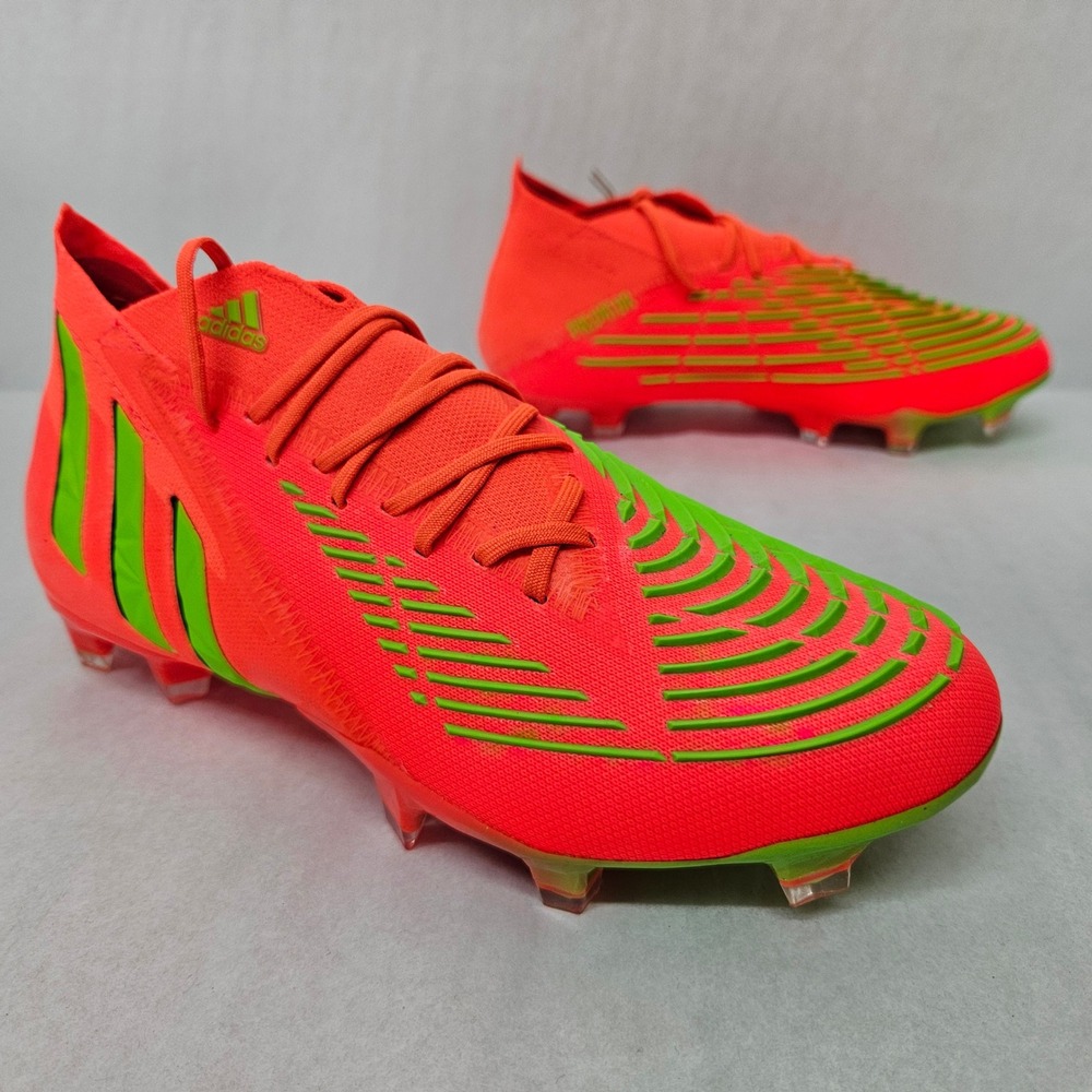 Adidas Predator Edge.1 Firm Ground Soccer Cleats GW1029‎ Solar Red Mens Size 5